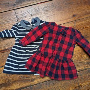 two 12-18m GAP dress bundle